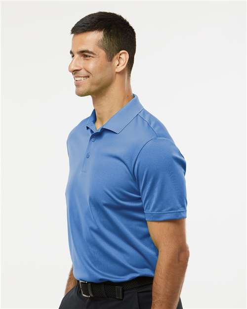 adidas A430 Men's Performance Piqué Polo - Blue Fusion - OnModelSide
