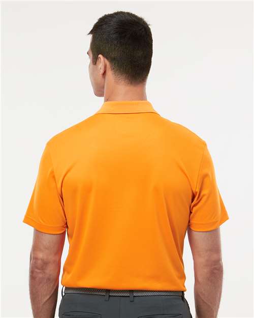 adidas A430 Men's Performance Piqué Polo - Bright Orange - OnModelBack