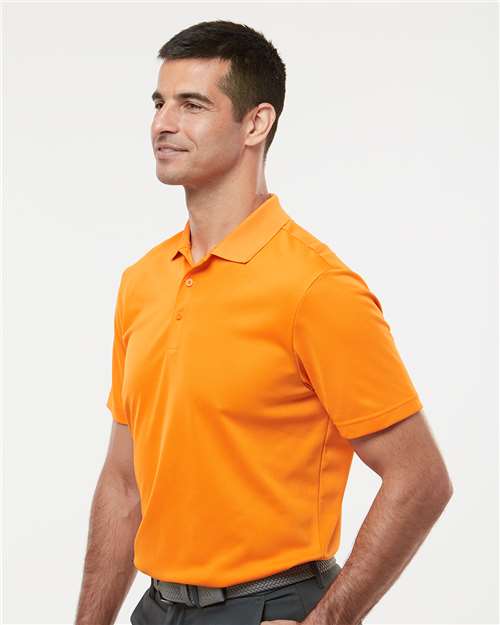 adidas A430 Men's Performance Piqué Polo - Bright Orange - OnModelSide