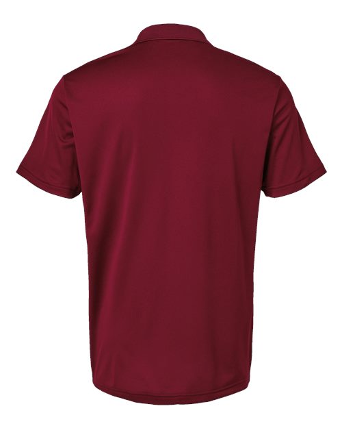 adidas A430 Men's Performance Piqué Polo - Collegiate Burgundy - Back