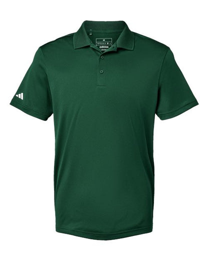 adidas A430 Men's Performance Piqué Polo - Collegiate Green - Front