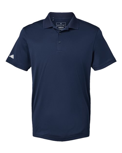 adidas A430 Men's Performance Piqué Polo - Collegiate Navy - Front