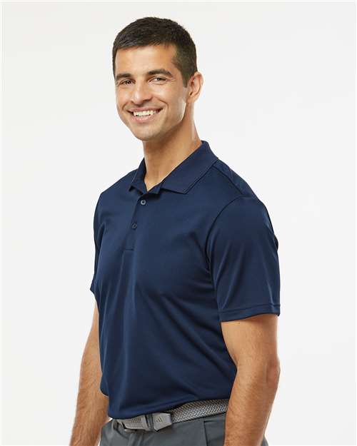adidas A430 Men's Performance Piqué Polo - Collegiate Navy - OnModelSide