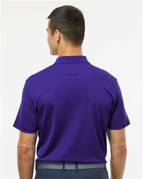 adidas A430 Men's Performance Piqué Polo - Collegiate Purple - OnModelBack
