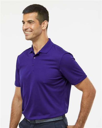 adidas A430 Men's Performance Piqué Polo - Collegiate Purple - OnModelSide