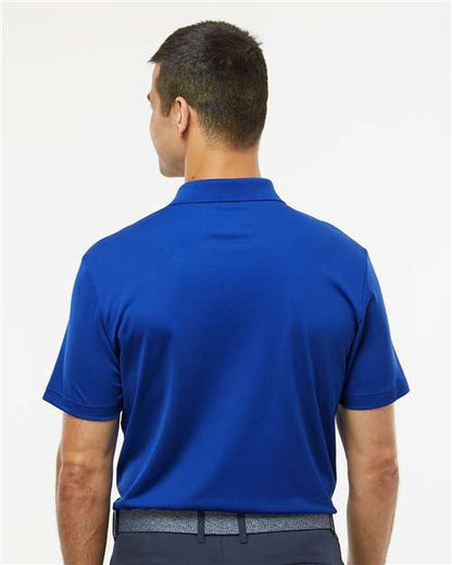 adidas A430 Men's Performance Piqué Polo - Collegiate Royal - OnModelBack