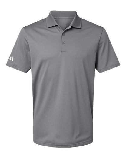 adidas A430 Men's Performance Piqué Polo - Grey Three - Front