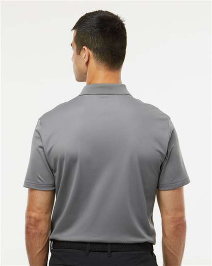 adidas A430 Men's Performance Piqué Polo - Grey Three - OnModelBack