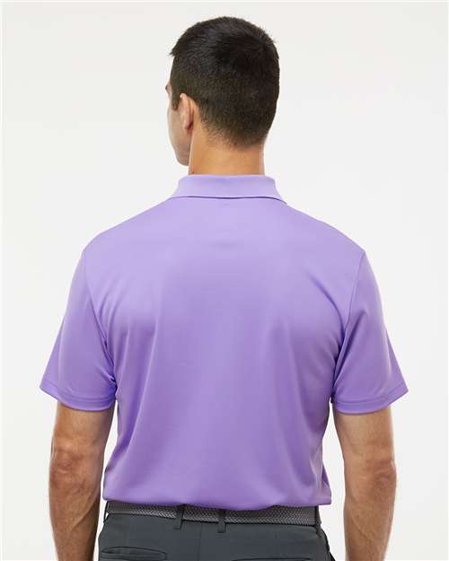 adidas A430 Men's Performance Piqué Polo - Light Flash Purple - OnModelBack