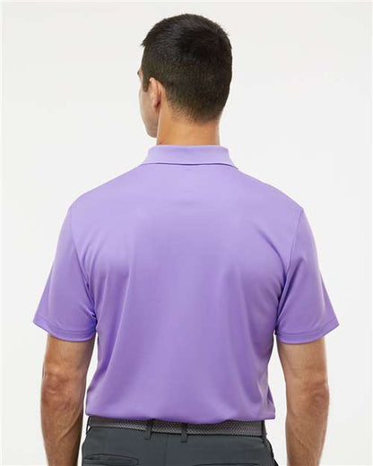 adidas A430 Men's Performance Piqué Polo - Light Flash Purple - OnModelBack