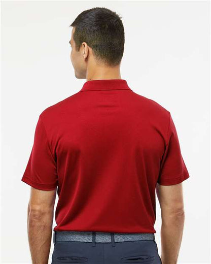 adidas A430 Men's Performance Piqué Polo - Power Red - OnModelBack