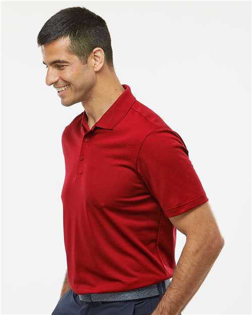 adidas A430 Men's Performance Piqué Polo - Power Red - OnModelSide