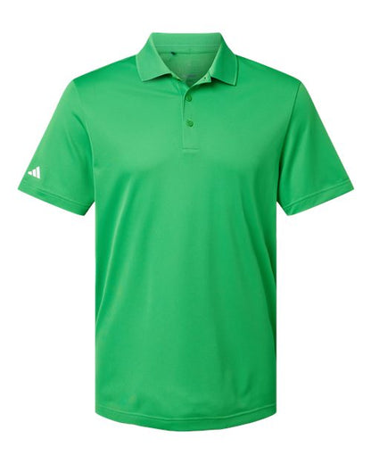 adidas A430 Men's Performance Piqué Polo - Vivid Green - Front