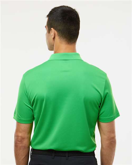 adidas A430 Men's Performance Piqué Polo - Vivid Green - OnModelBack