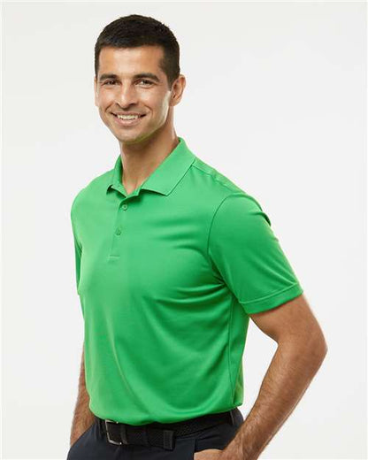adidas A430 Men's Performance Piqué Polo - Vivid Green - OnModelSide