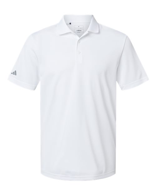 adidas A430 Men's Performance Piqué Polo - White - Front