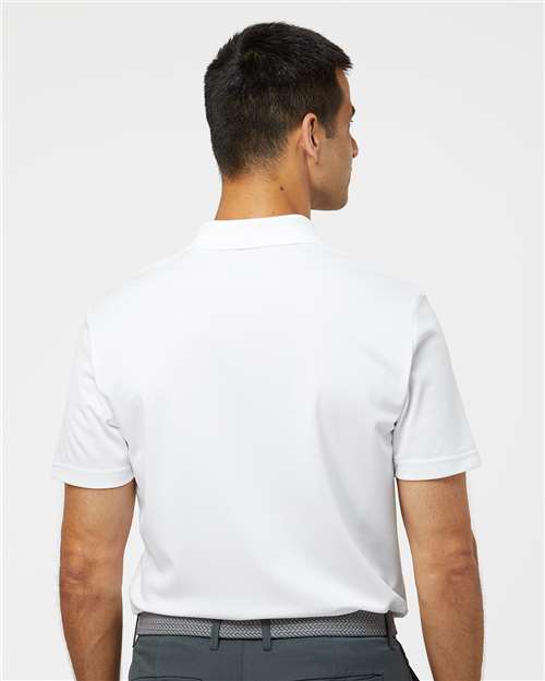 adidas A430 Men's Performance Piqué Polo - White - OnModelBack