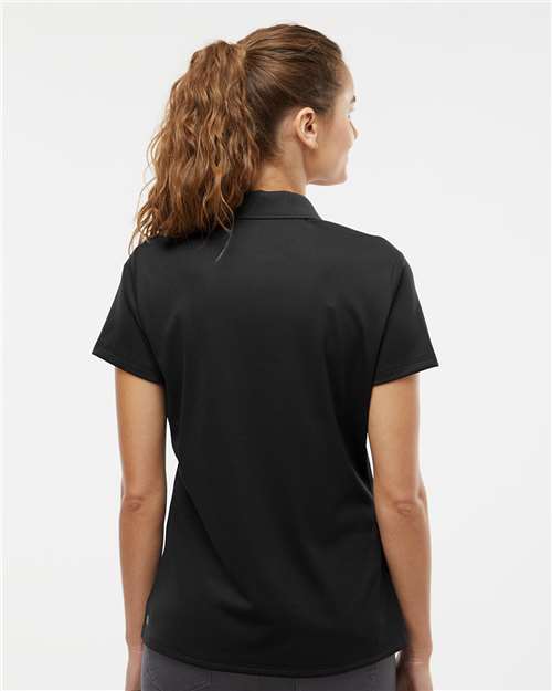 adidas A431 Women's Performance Piqué Polo - Black - OnModelBack