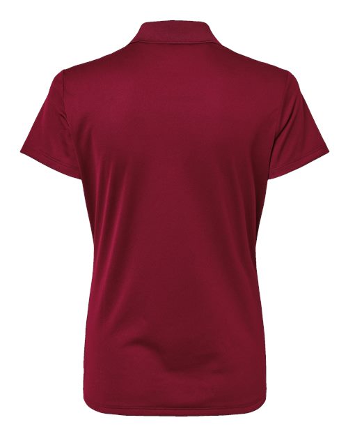 adidas A431 Women's Performance Piqué Polo - Collegiate Burgundy - Back
