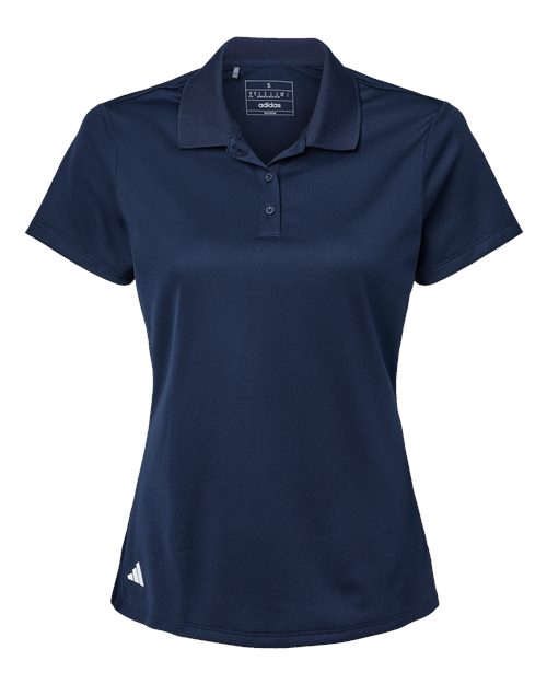 adidas A431 Women's Performance Piqué Polo - Collegiate Navy - Front