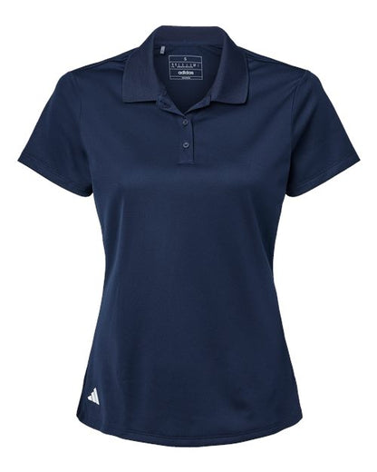 adidas A431 Women's Performance Piqué Polo - Collegiate Navy - Front