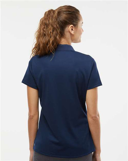adidas A431 Women's Performance Piqué Polo - Collegiate Navy - OnModelBack