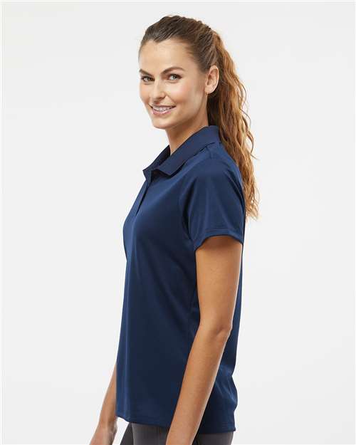 adidas A431 Women's Performance Piqué Polo - Collegiate Navy - OnModelSide