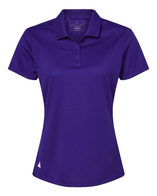 adidas A431 Women's Performance Piqué Polo - Collegiate Purple - Front