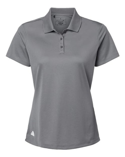 adidas A431 Women's Performance Piqué Polo - Grey Three - Front