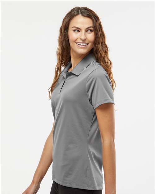 adidas A431 Women's Performance Piqué Polo - Grey Three - OnModelSide
