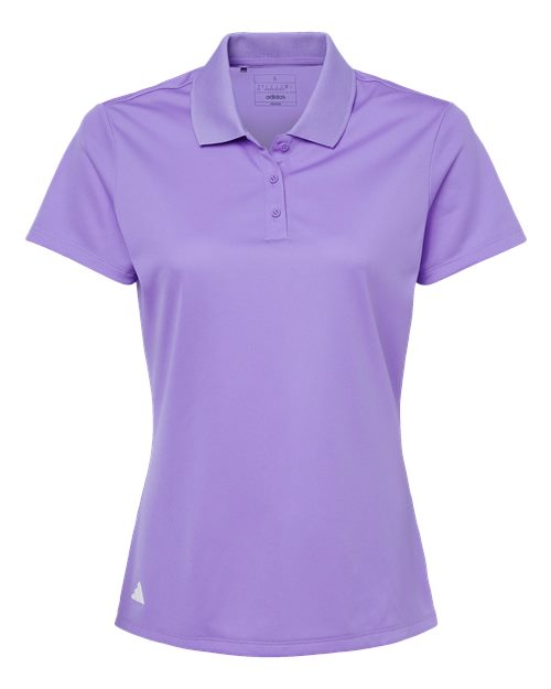 adidas A431 Women's Performance Piqué Polo - Light Flash Purple - Front