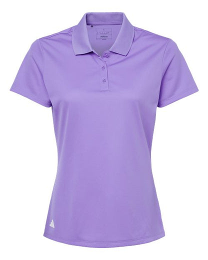 adidas A431 Women's Performance Piqué Polo - Light Flash Purple - Front
