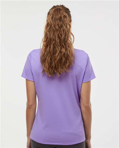 adidas A431 Women's Performance Piqué Polo - Light Flash Purple - OnModelBack