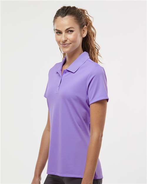adidas A431 Women's Performance Piqué Polo - Light Flash Purple - OnModelSide
