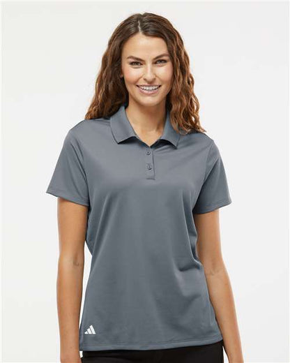 adidas A431 Women's Performance Piqué Polo - Onix - OnModelFront