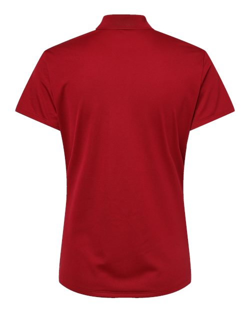 adidas A431 Women's Performance Piqué Polo - Power Red - Back