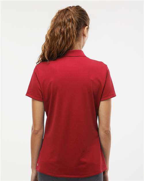 adidas A431 Women's Performance Piqué Polo - Power Red - OnModelBack
