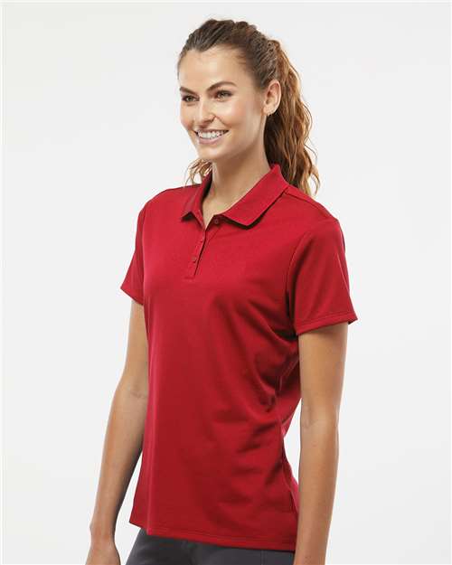 adidas A431 Women's Performance Piqué Polo - Power Red - OnModelSide