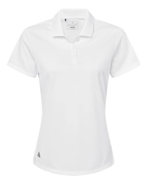 adidas A431 Women's Performance Piqué Polo - White - Front