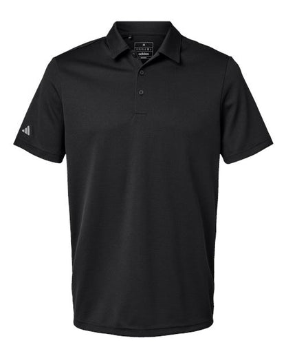 adidas A580 Men's Micro Piqué Polo - Black - Front