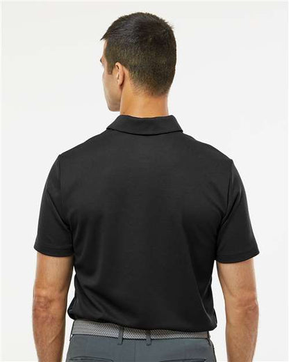 adidas A580 Men's Micro Piqué Polo - Black - OnModelBack