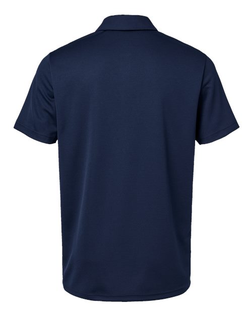 adidas A580 Men's Micro Piqué Polo - Collegiate Navy - Back