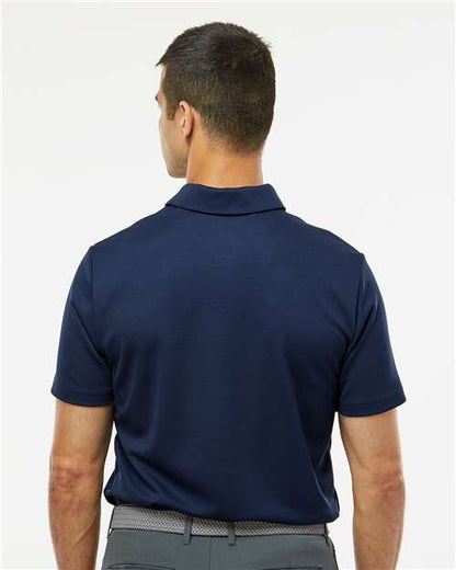 adidas A580 Men's Micro Piqué Polo - Collegiate Navy - OnModelBack