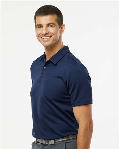 adidas A580 Men's Micro Piqué Polo - Collegiate Navy - OnModelSide