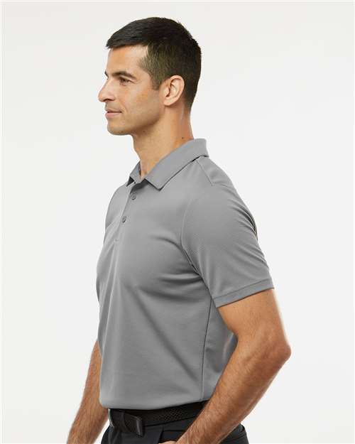 adidas A580 Men's Micro Piqué Polo - Grey Three - OnModelSide