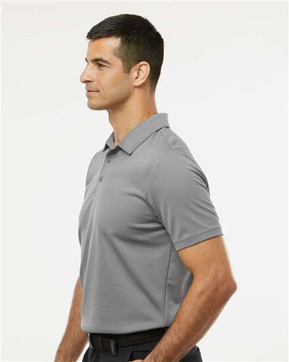 adidas A580 Men's Micro Piqué Polo - Grey Three - OnModelSide