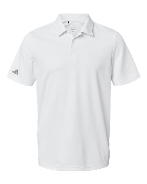 adidas A580 Men's Micro Piqué Polo - White - Front
