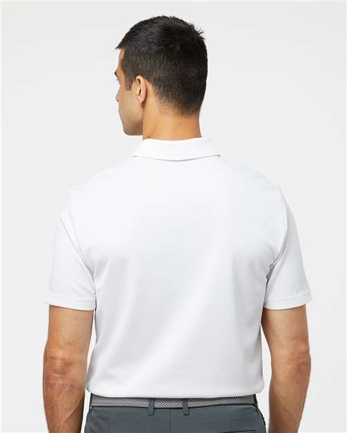 adidas A580 Men's Micro Piqué Polo - White - OnModelBack