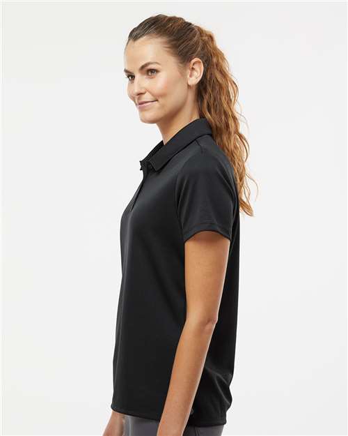 adidas A581 Women's Micro Piqué Polo - Black - OnModelSide