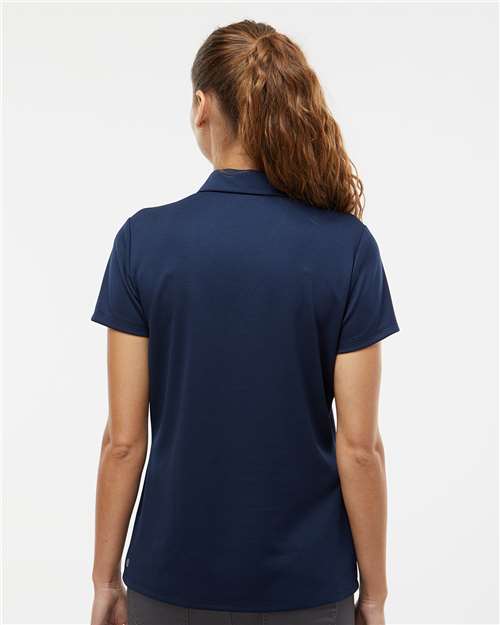 adidas A581 Women's Micro Piqué Polo - Collegiate Navy - OnModelBack